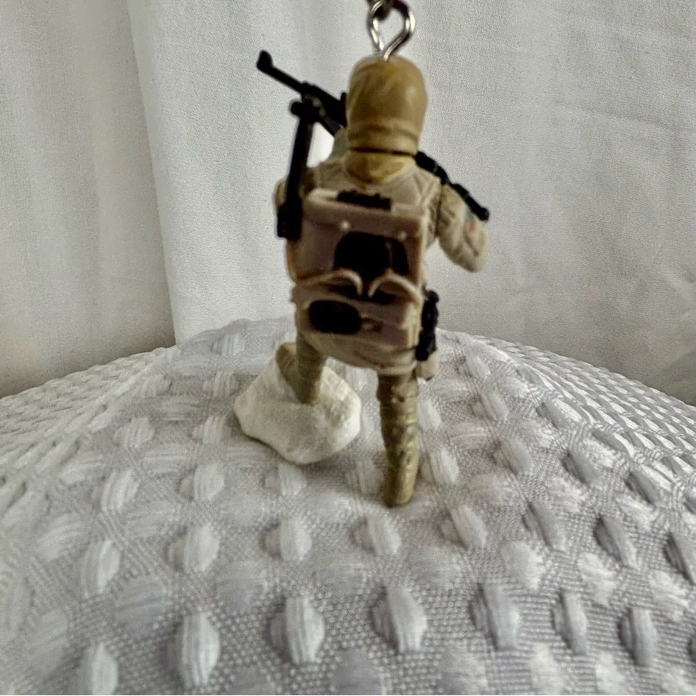 Purse Chain Star Wars Positionable Hoth Rebel Trooper with‎ Rifle Keychain